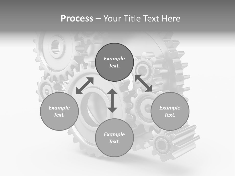 Connect Element Gearwheels PowerPoint Template