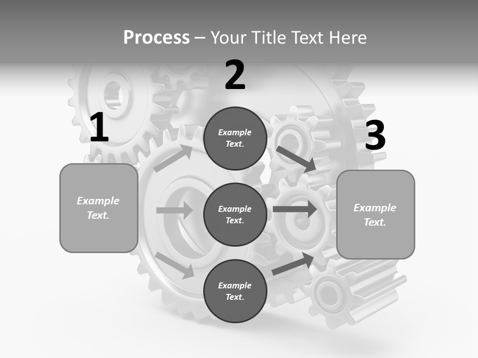 Connect Element Gearwheels PowerPoint Template