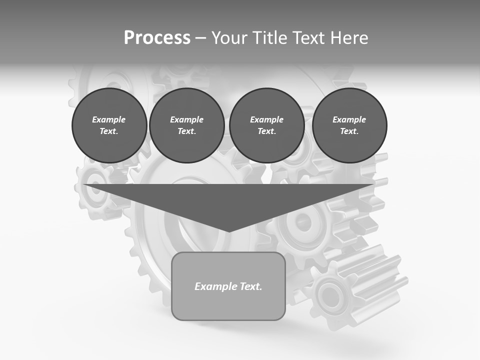 Connect Element Gearwheels PowerPoint Template