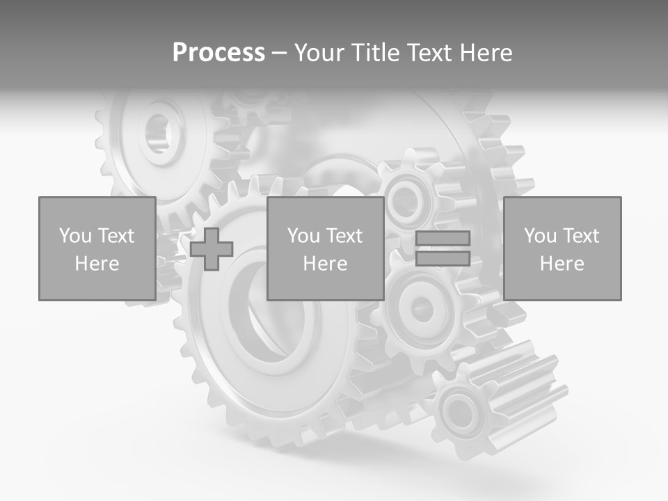 Connect Element Gearwheels PowerPoint Template