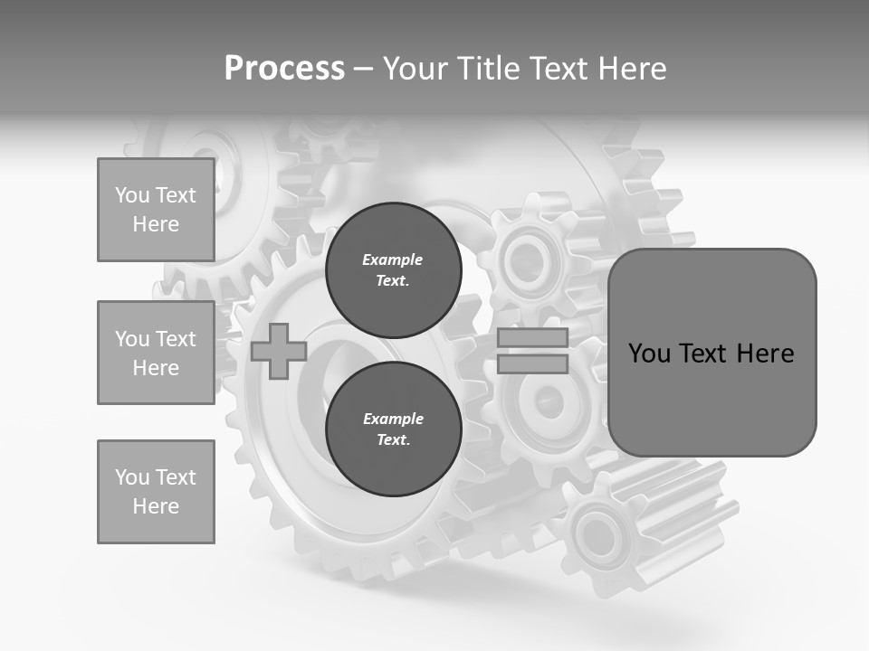 Connect Element Gearwheels PowerPoint Template
