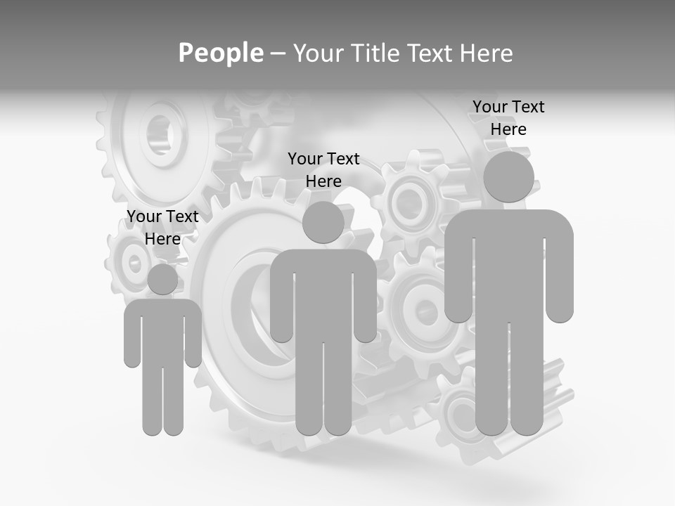 Connect Element Gearwheels PowerPoint Template