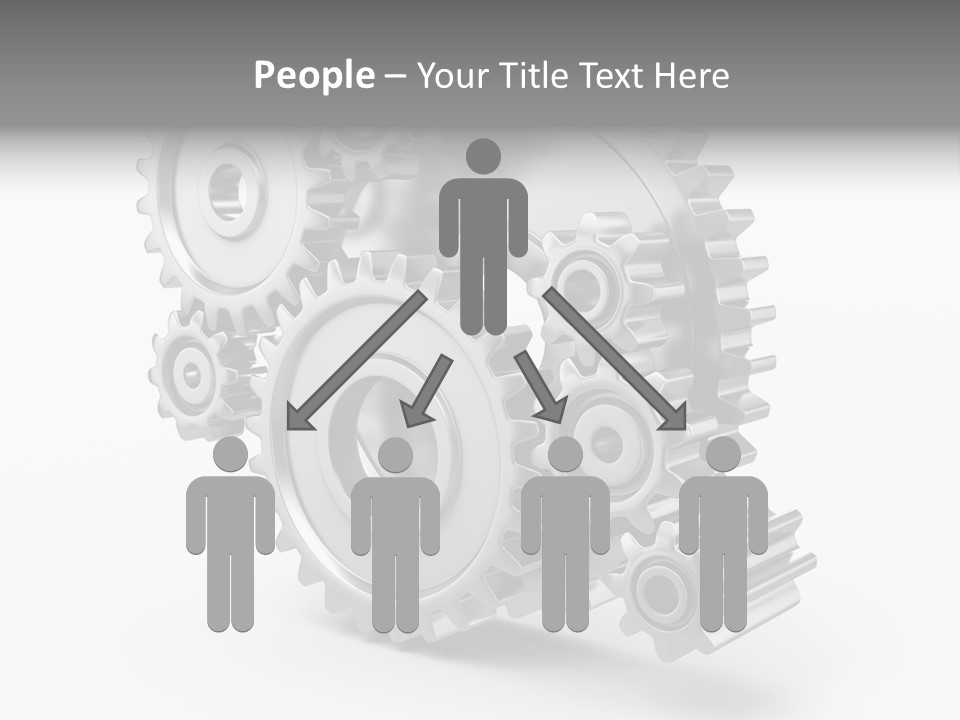 Connect Element Gearwheels PowerPoint Template