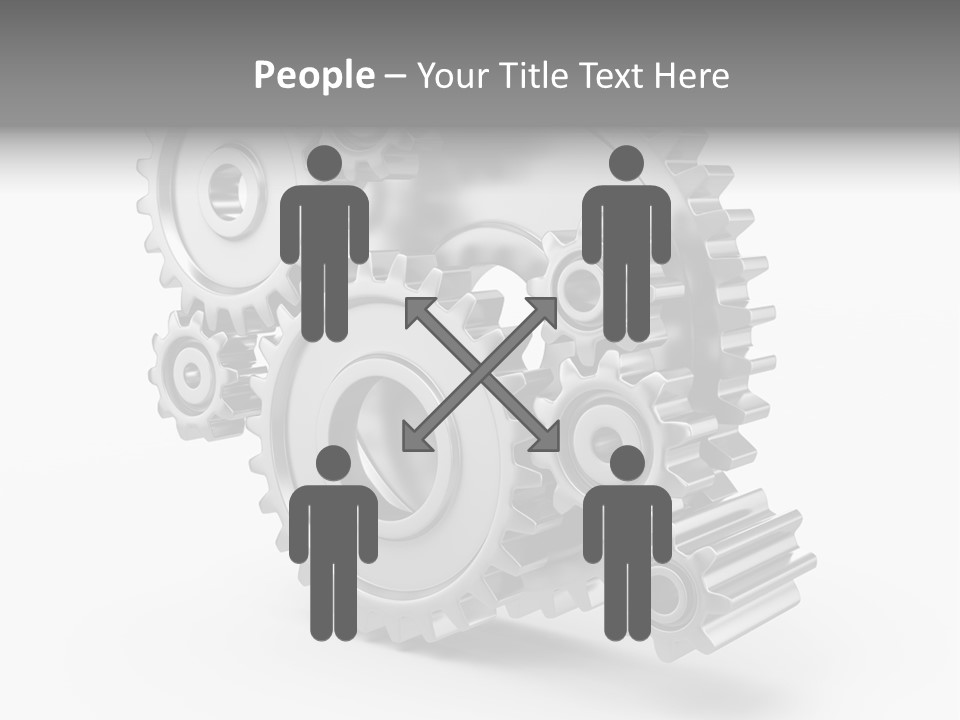 Connect Element Gearwheels PowerPoint Template