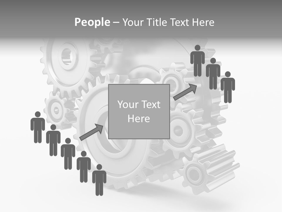 Connect Element Gearwheels PowerPoint Template