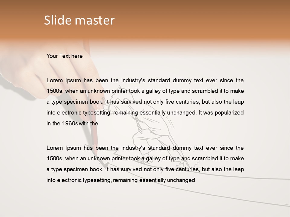 Turnover Positivity Pencil PowerPoint Template