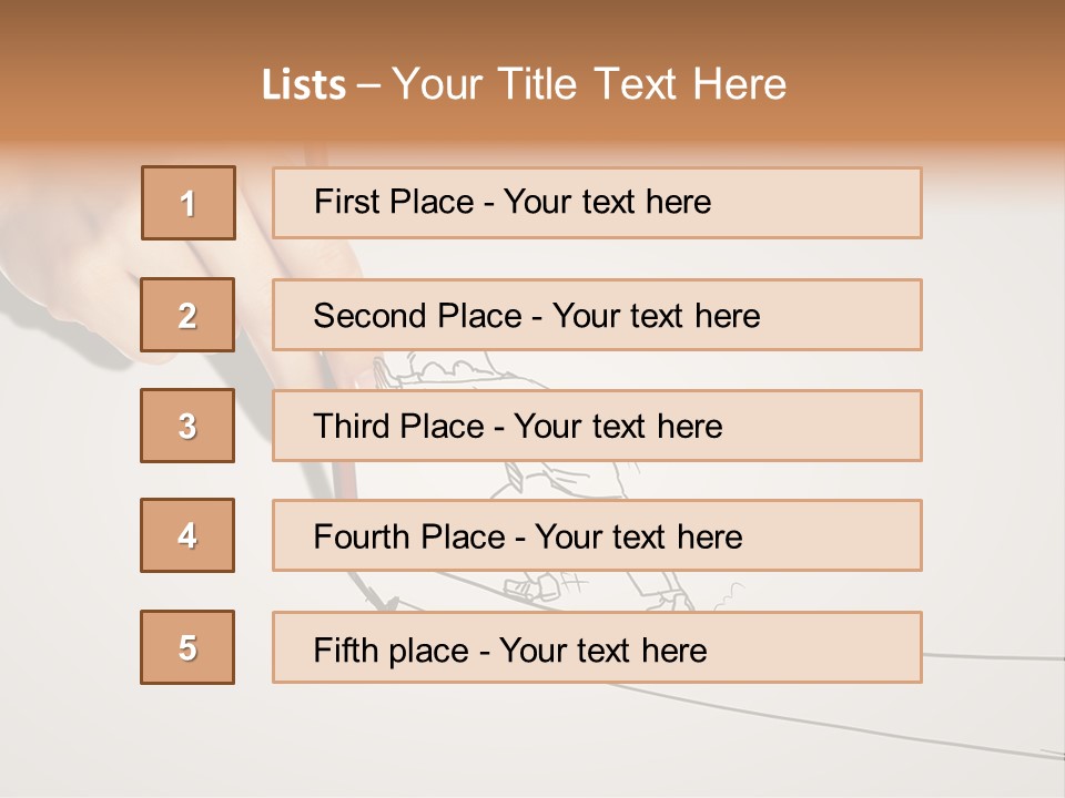 Turnover Positivity Pencil PowerPoint Template