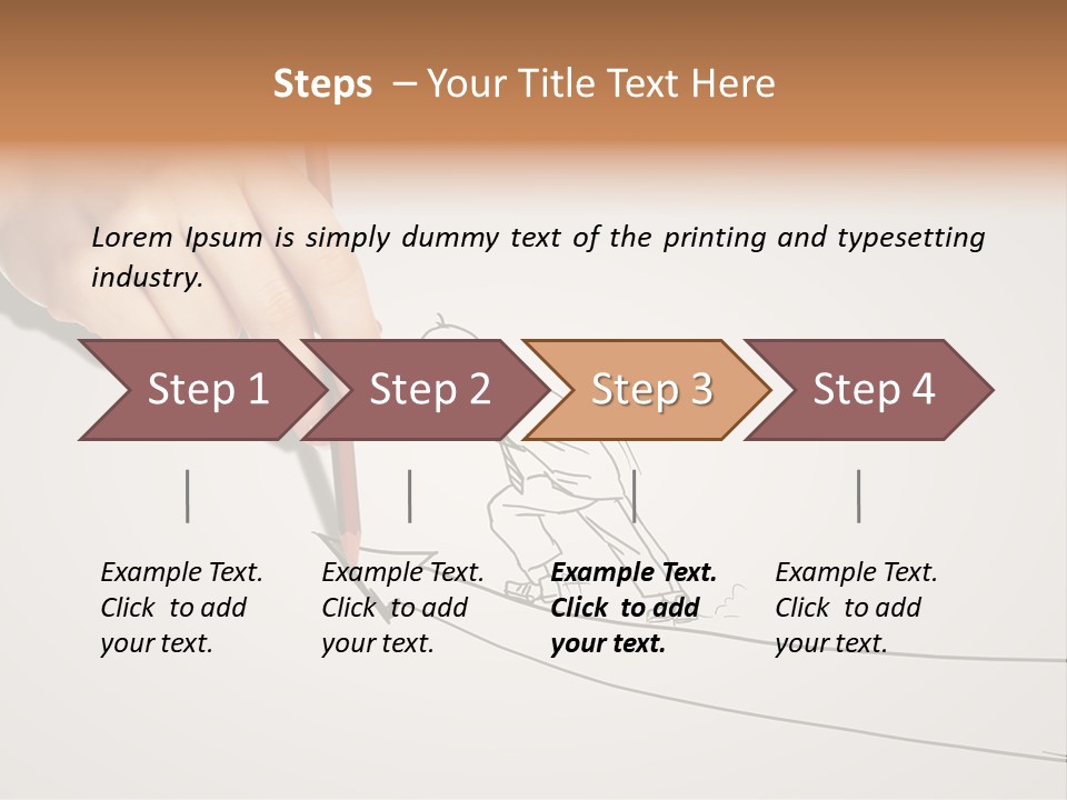 Turnover Positivity Pencil PowerPoint Template