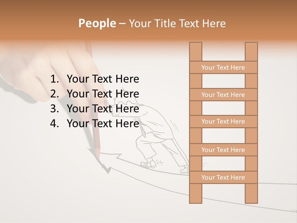 Turnover Positivity Pencil PowerPoint Template