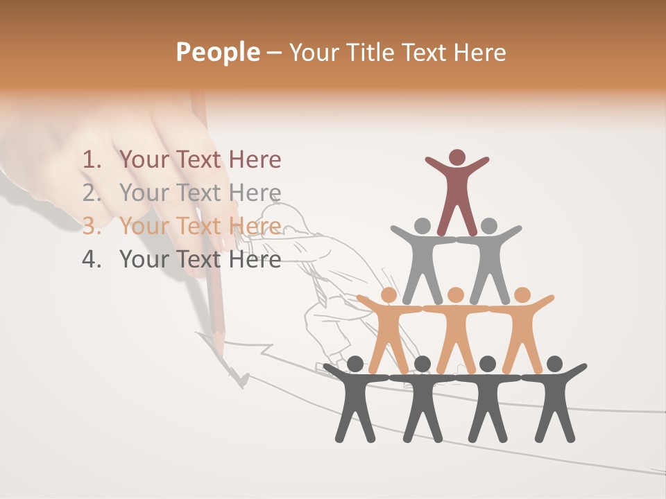 Turnover Positivity Pencil PowerPoint Template