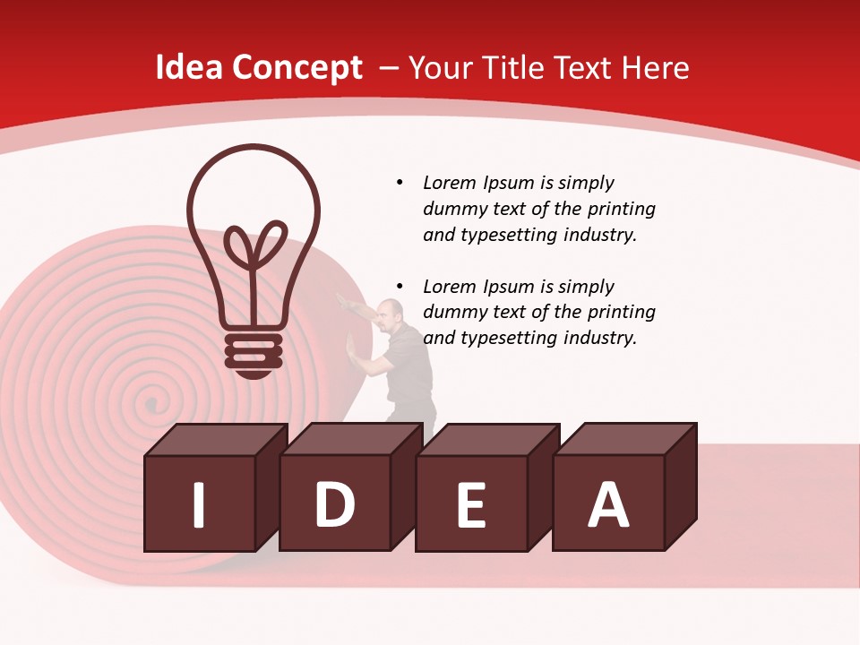 Unique Labor Isolated PowerPoint Template