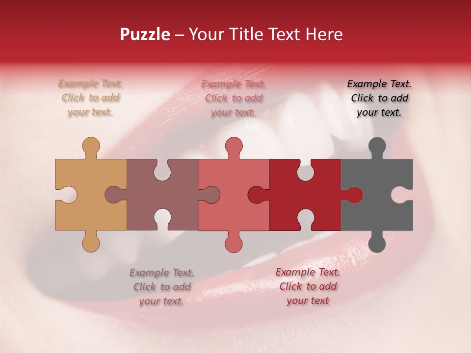 Lips Smile Whitening PowerPoint Template