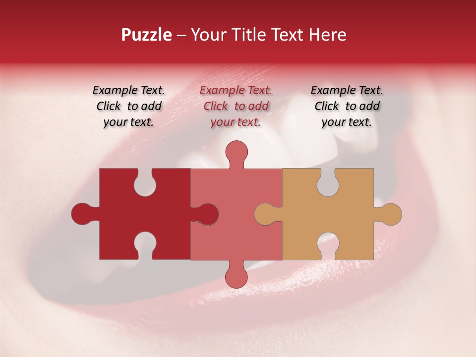 Lips Smile Whitening PowerPoint Template