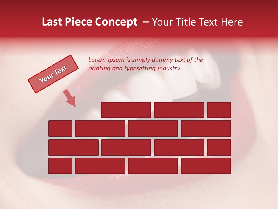 Lips Smile Whitening PowerPoint Template
