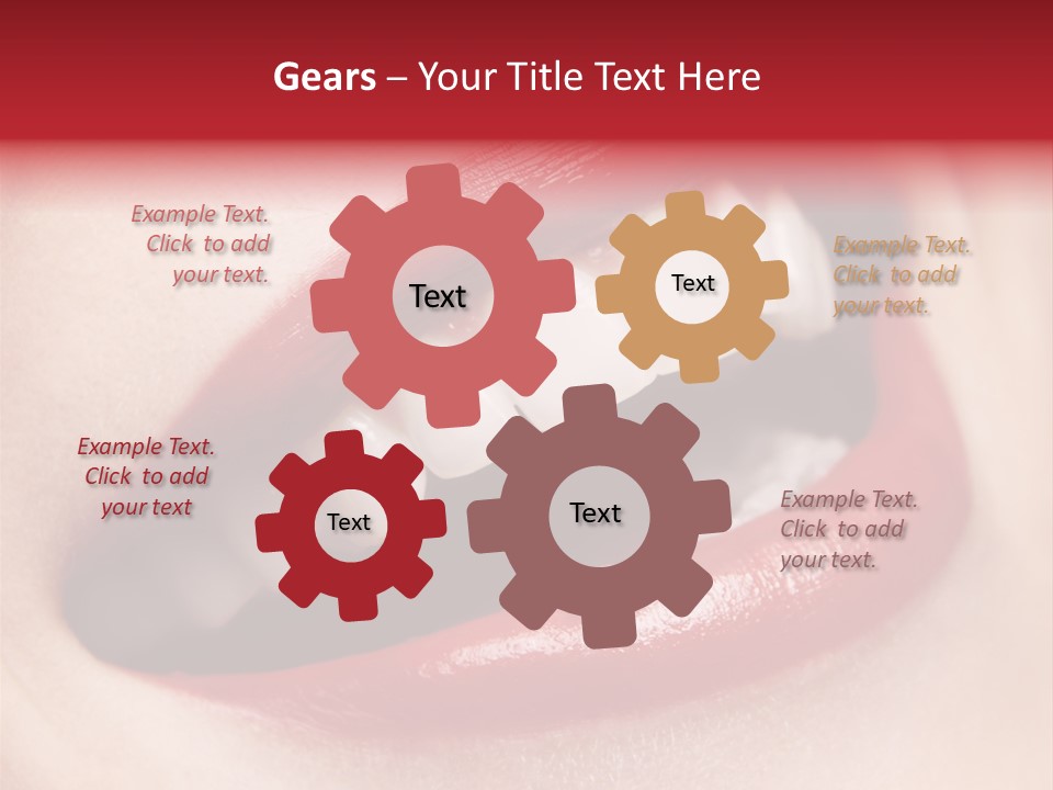 Lips Smile Whitening PowerPoint Template