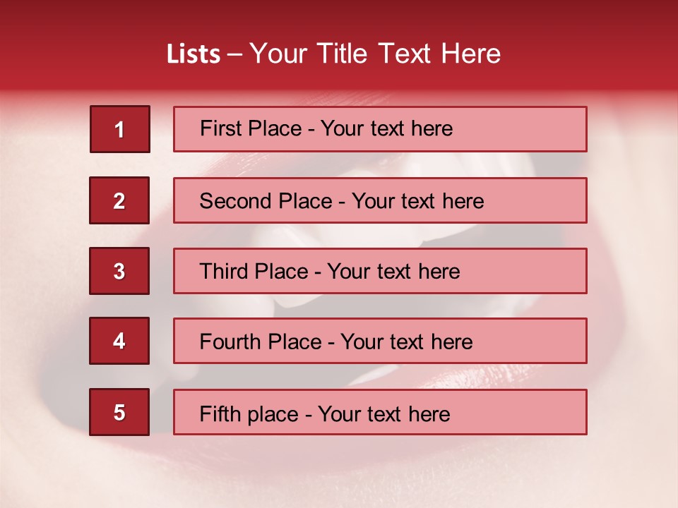 Lips Smile Whitening PowerPoint Template