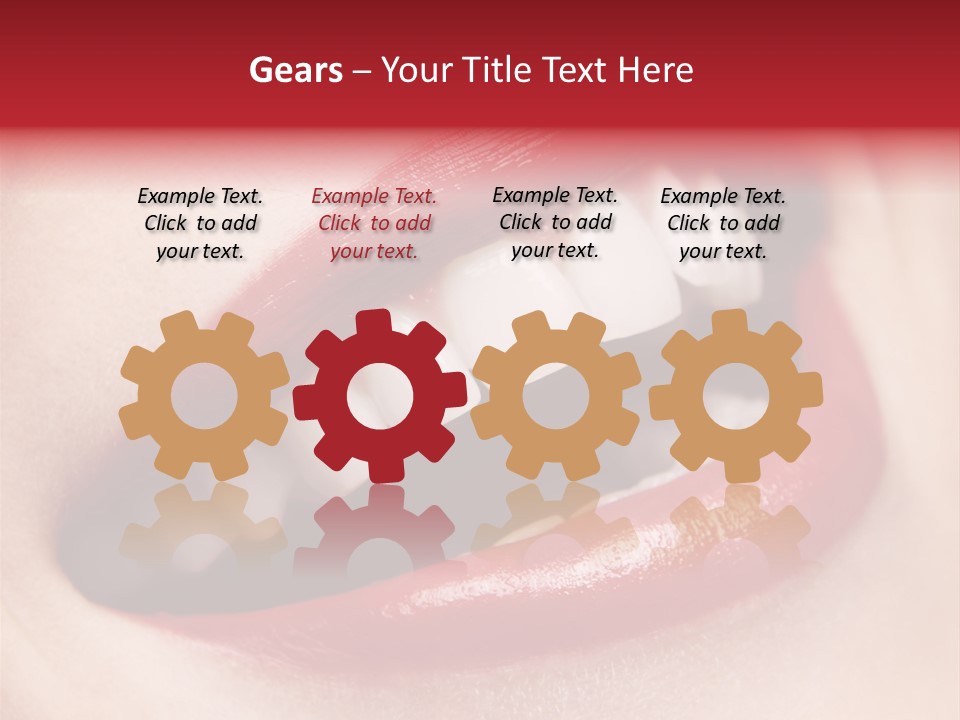 Lips Smile Whitening PowerPoint Template