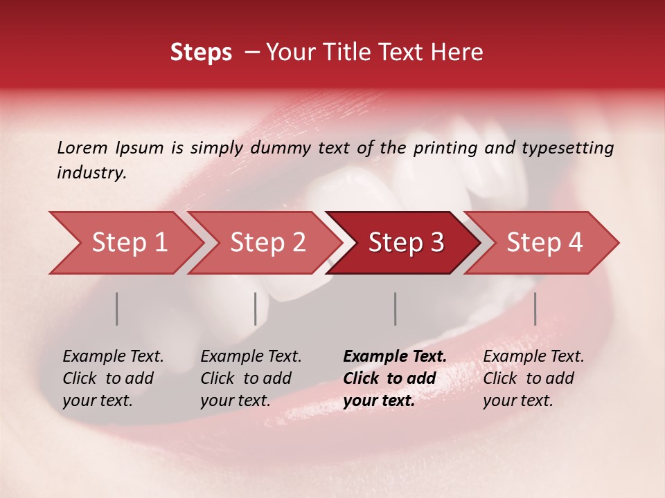 Lips Smile Whitening PowerPoint Template