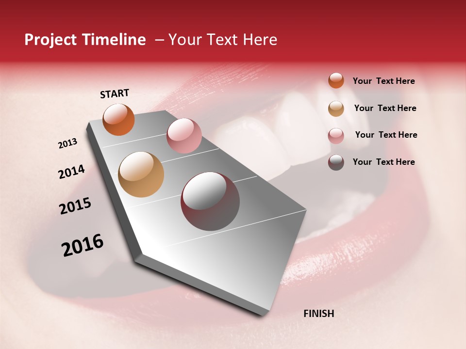 Lips Smile Whitening PowerPoint Template