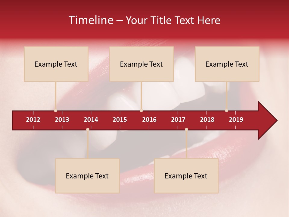 Lips Smile Whitening PowerPoint Template
