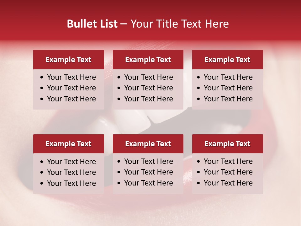 Lips Smile Whitening PowerPoint Template