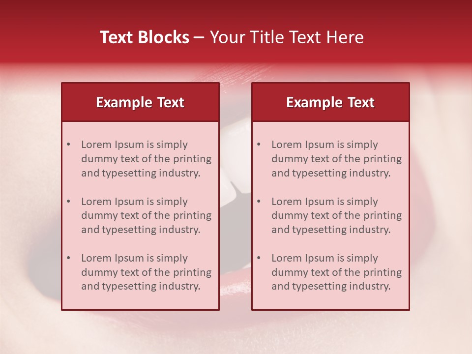 Lips Smile Whitening PowerPoint Template