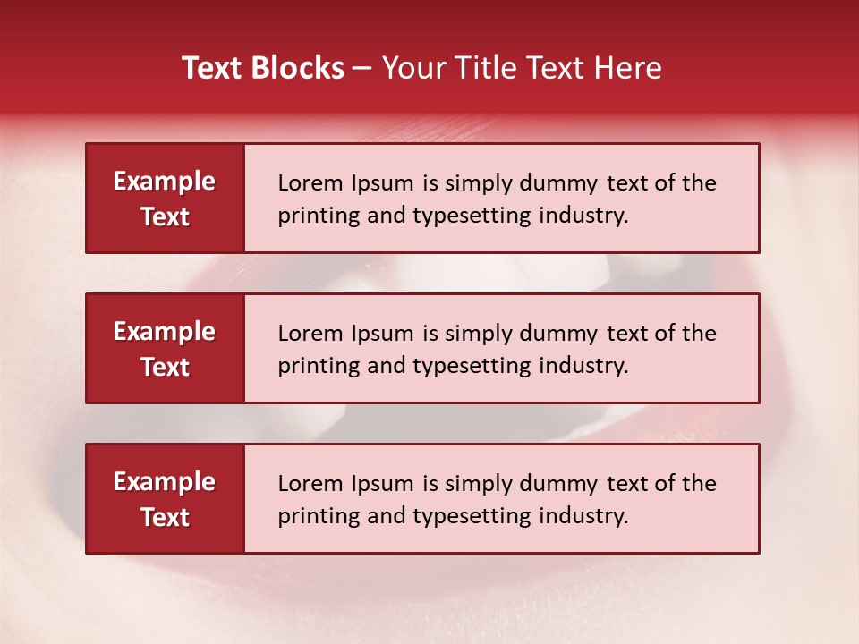 Lips Smile Whitening PowerPoint Template