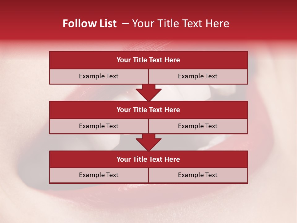Lips Smile Whitening PowerPoint Template
