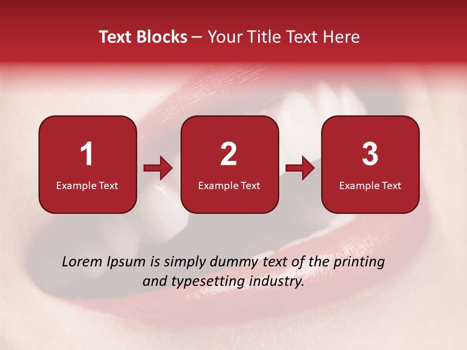 Lips Smile Whitening PowerPoint Template