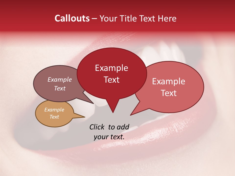 Lips Smile Whitening PowerPoint Template