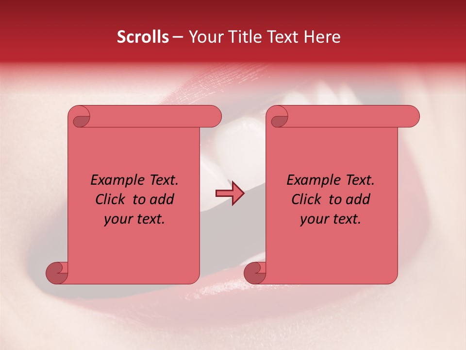 Lips Smile Whitening PowerPoint Template