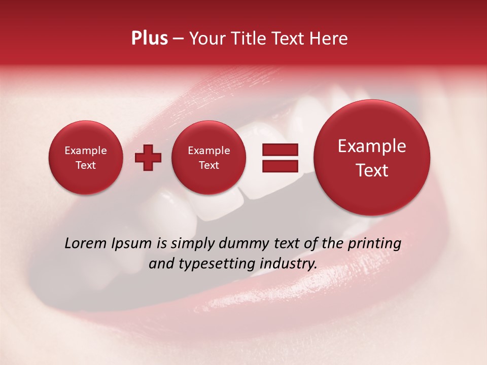 Lips Smile Whitening PowerPoint Template