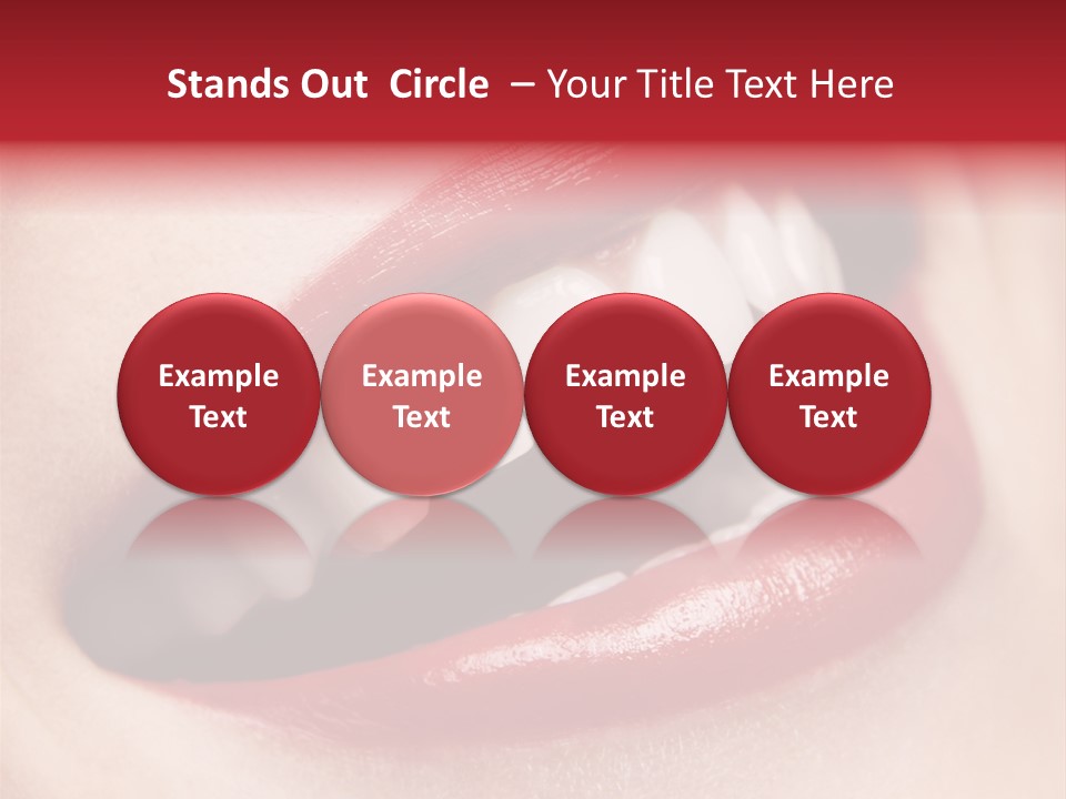 Lips Smile Whitening PowerPoint Template