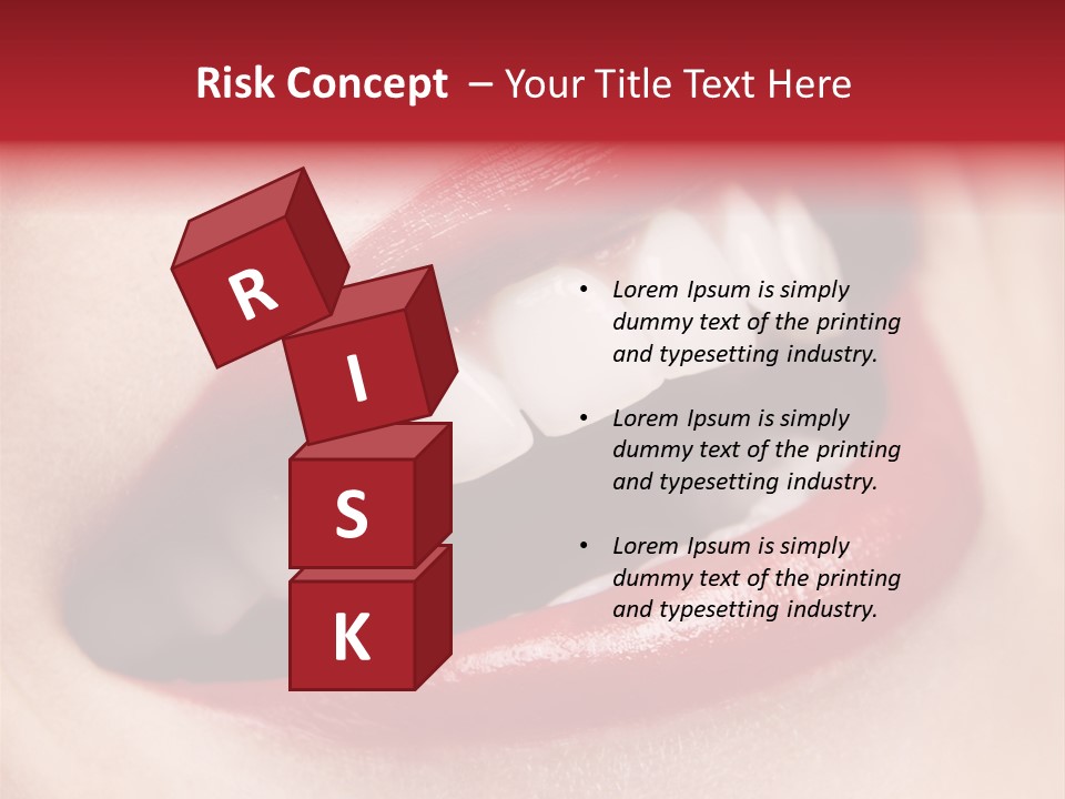 Lips Smile Whitening PowerPoint Template