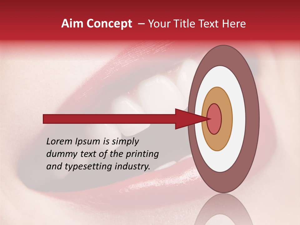 Lips Smile Whitening PowerPoint Template