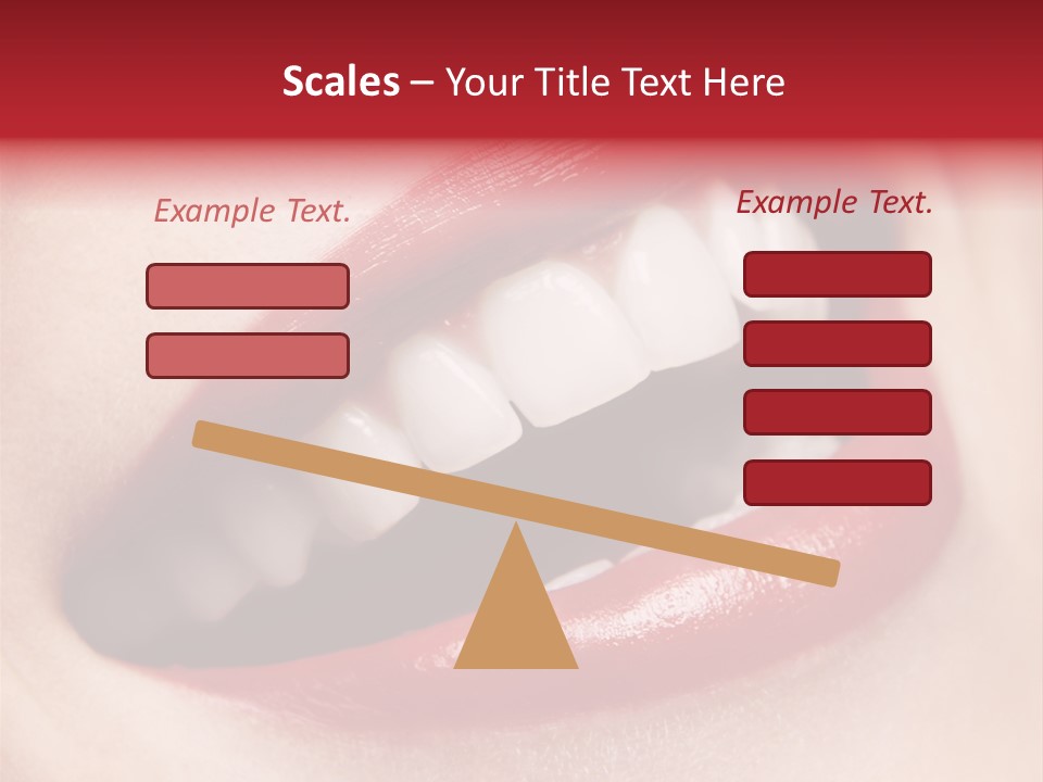 Lips Smile Whitening PowerPoint Template
