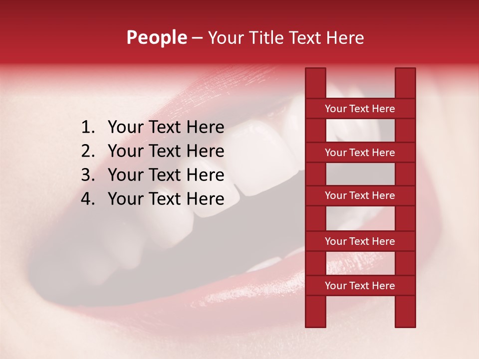 Lips Smile Whitening PowerPoint Template
