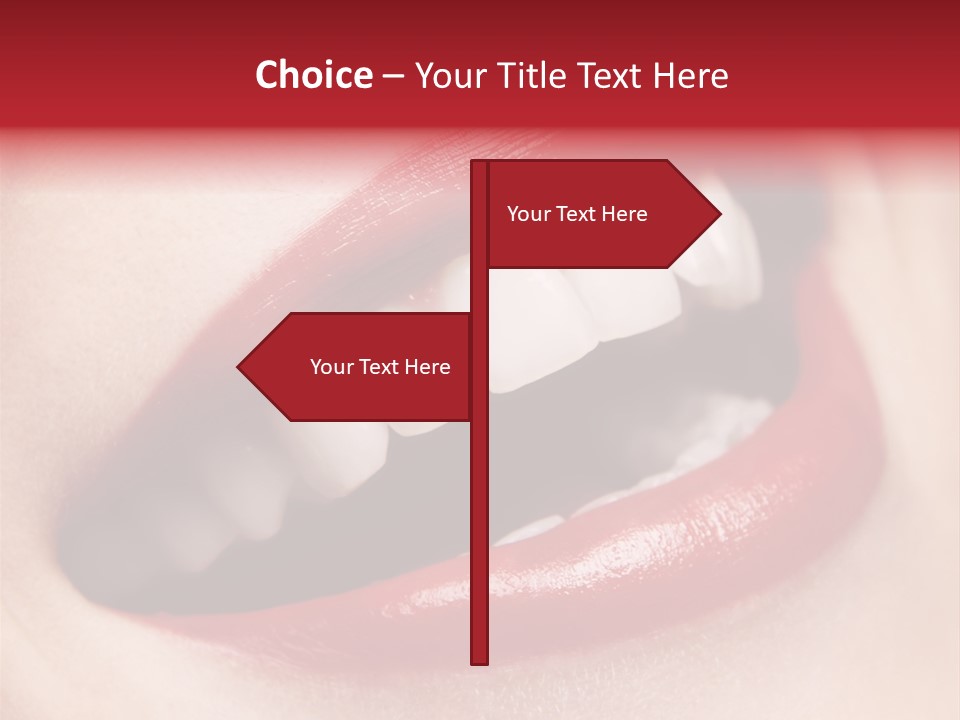 Lips Smile Whitening PowerPoint Template