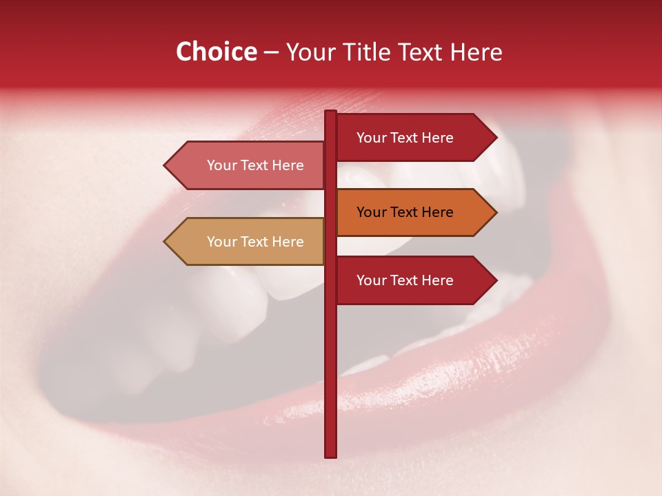 Lips Smile Whitening PowerPoint Template