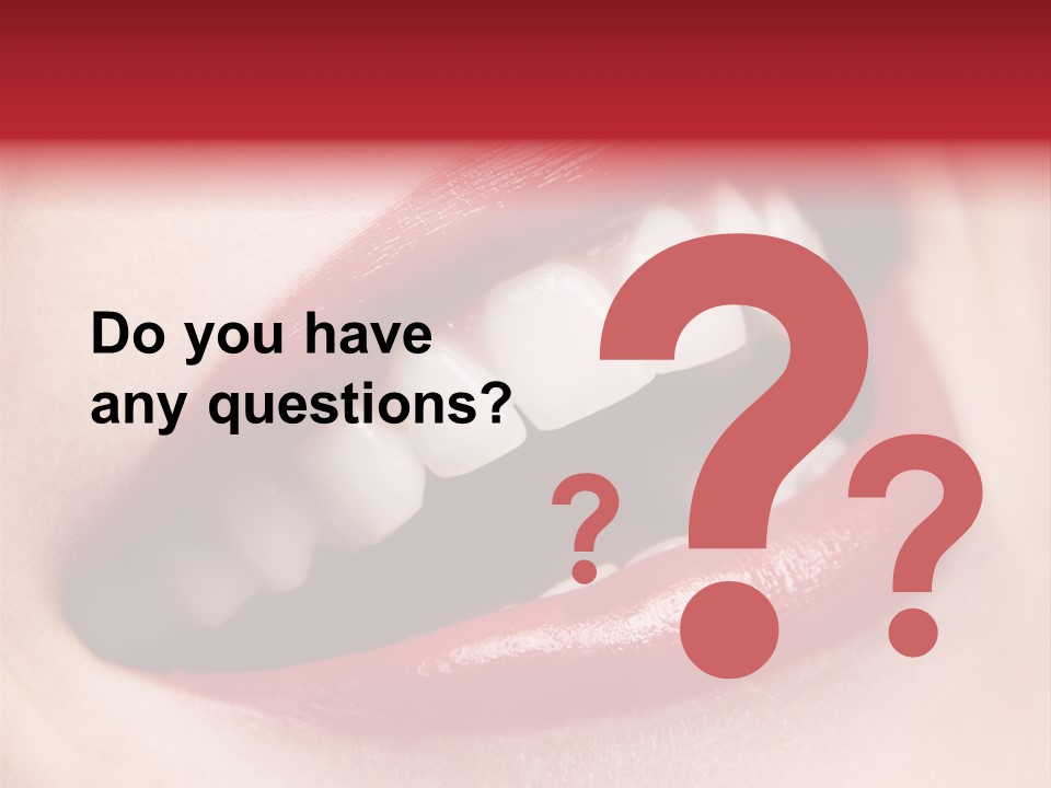 Lips Smile Whitening PowerPoint Template