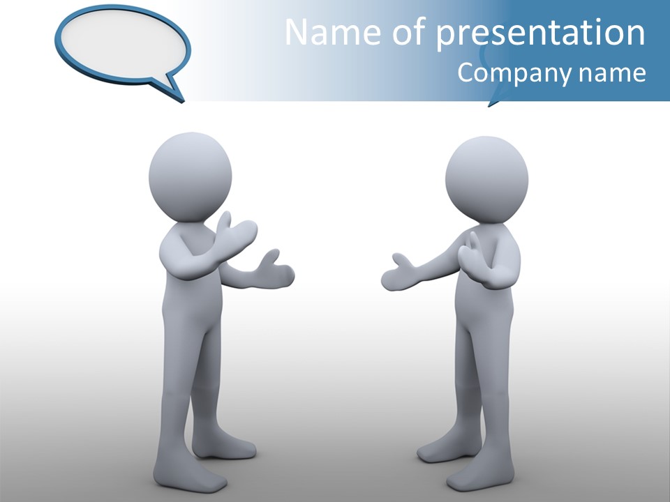 Balloon Cartoon Dialog PowerPoint Template