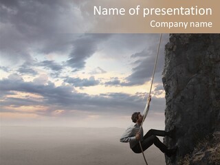 Business Rock Manager PowerPoint Template