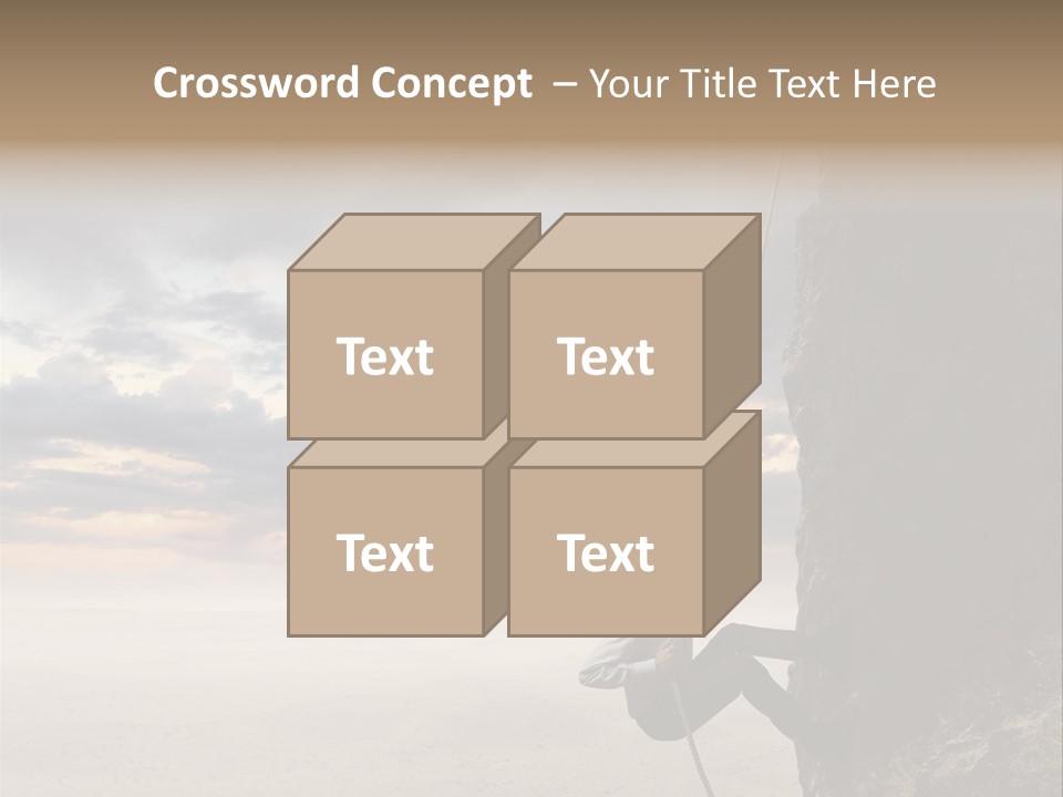 Business Rock Manager PowerPoint Template