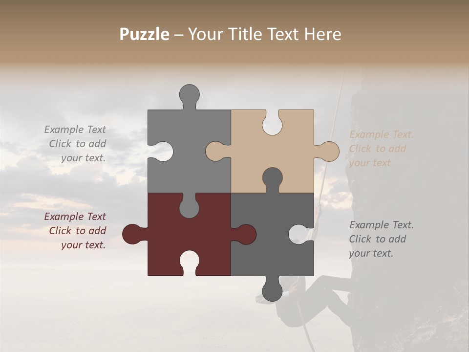 Business Rock Manager PowerPoint Template