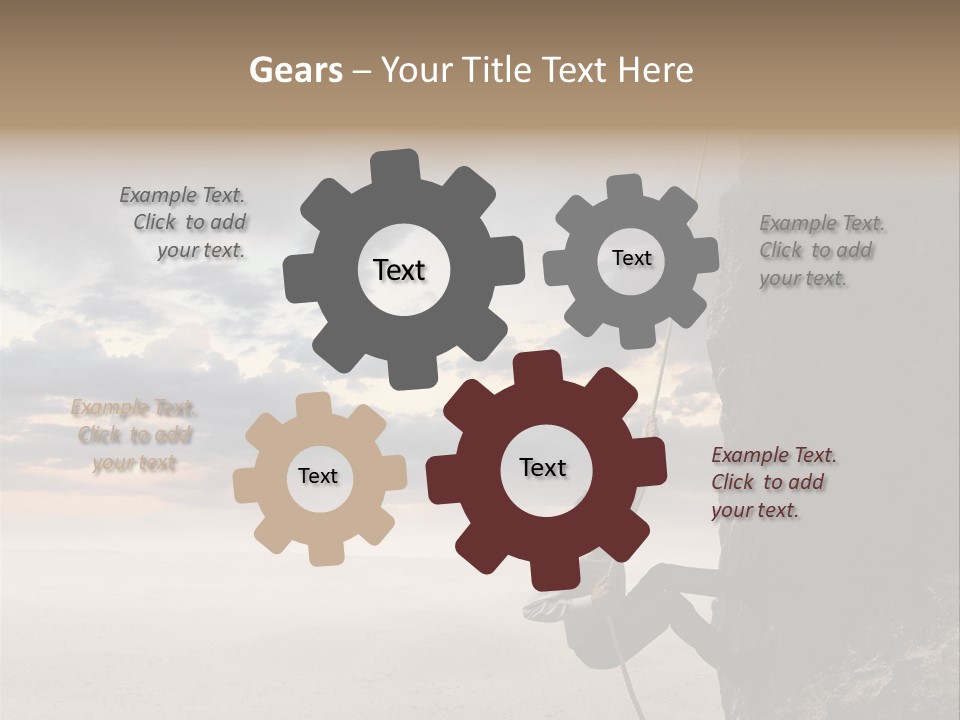 Business Rock Manager PowerPoint Template