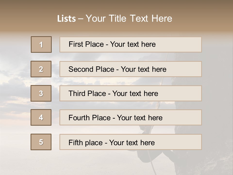 Business Rock Manager PowerPoint Template