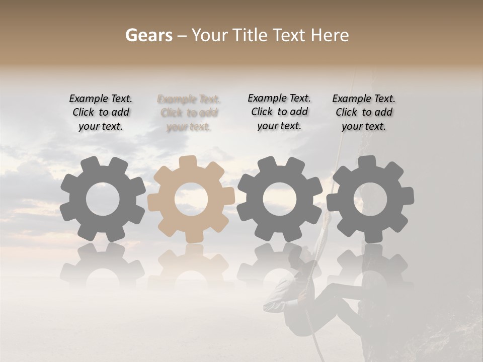 Business Rock Manager PowerPoint Template