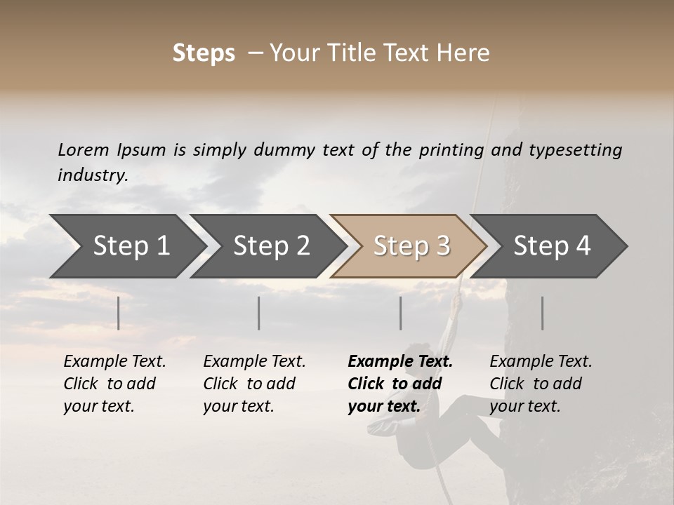 Business Rock Manager PowerPoint Template