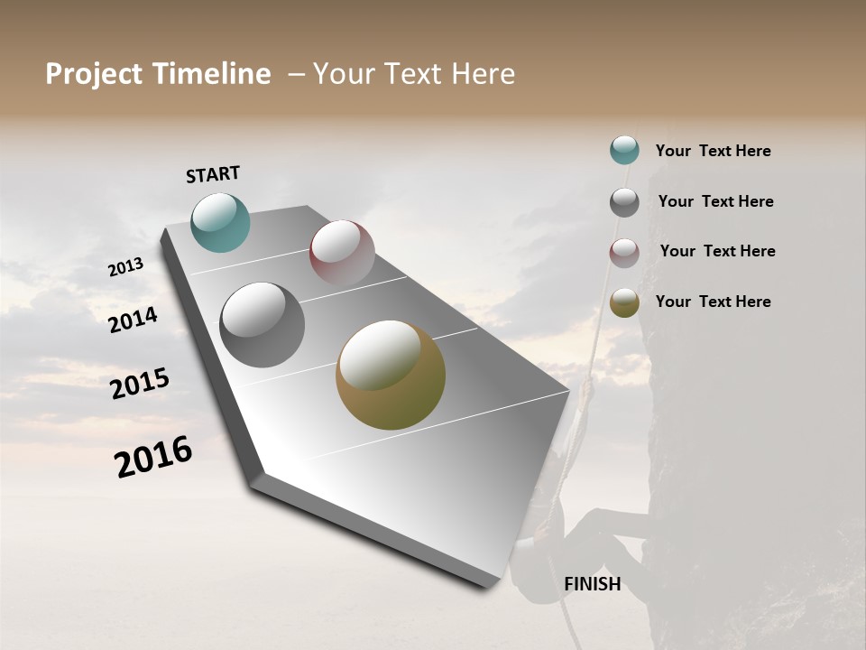 Business Rock Manager PowerPoint Template
