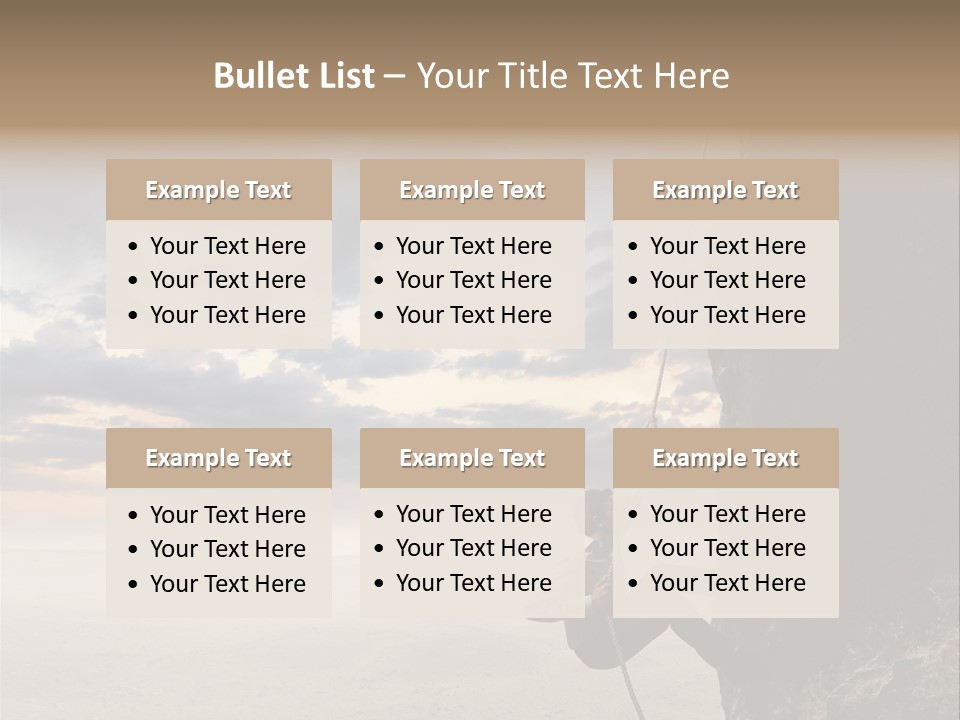 Business Rock Manager PowerPoint Template